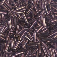 Miyuki Bugle 6mm Beads - Violet gold luster BGL2-1884